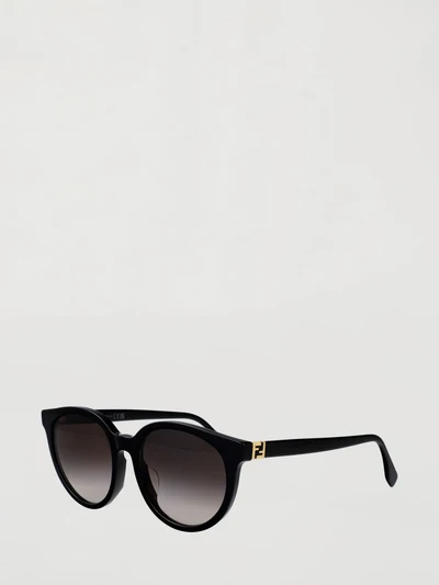 rounded sunglasses in acetate with ff monogram logo detail