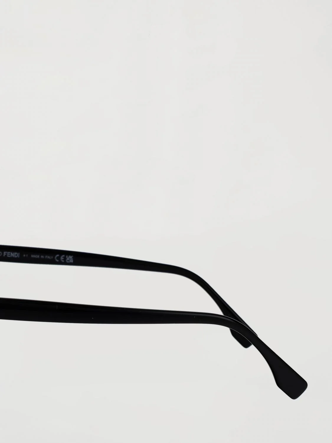 rounded sunglasses in acetate with ff monogram logo detail