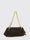 crocodile print suede bag