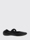 shibuya bicolour polyester mary jane flats with logo