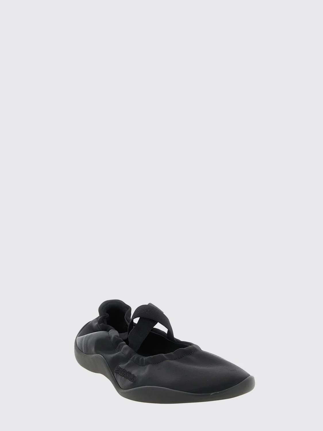 shibuya bicolour polyester mary jane flats with logo
