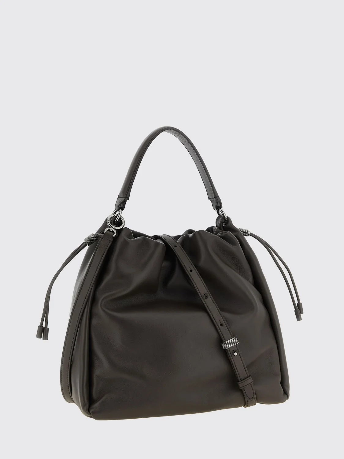 BRUNELLO CUCINELLI OS leather bucket bag