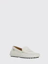 driver loafers in calfskin leather with classic rubber pebble sole