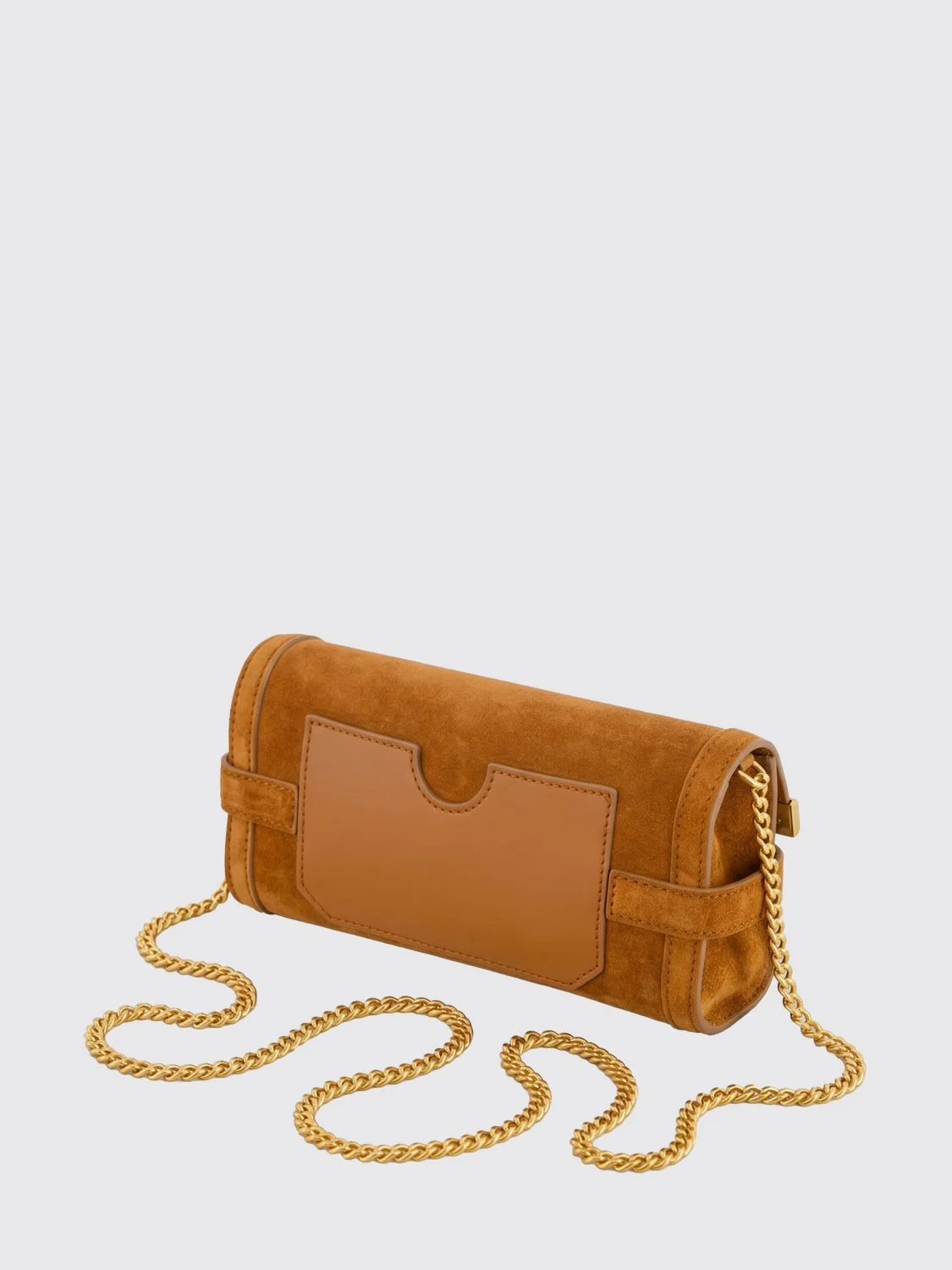 BALMAIN OS b-buzz suede bag