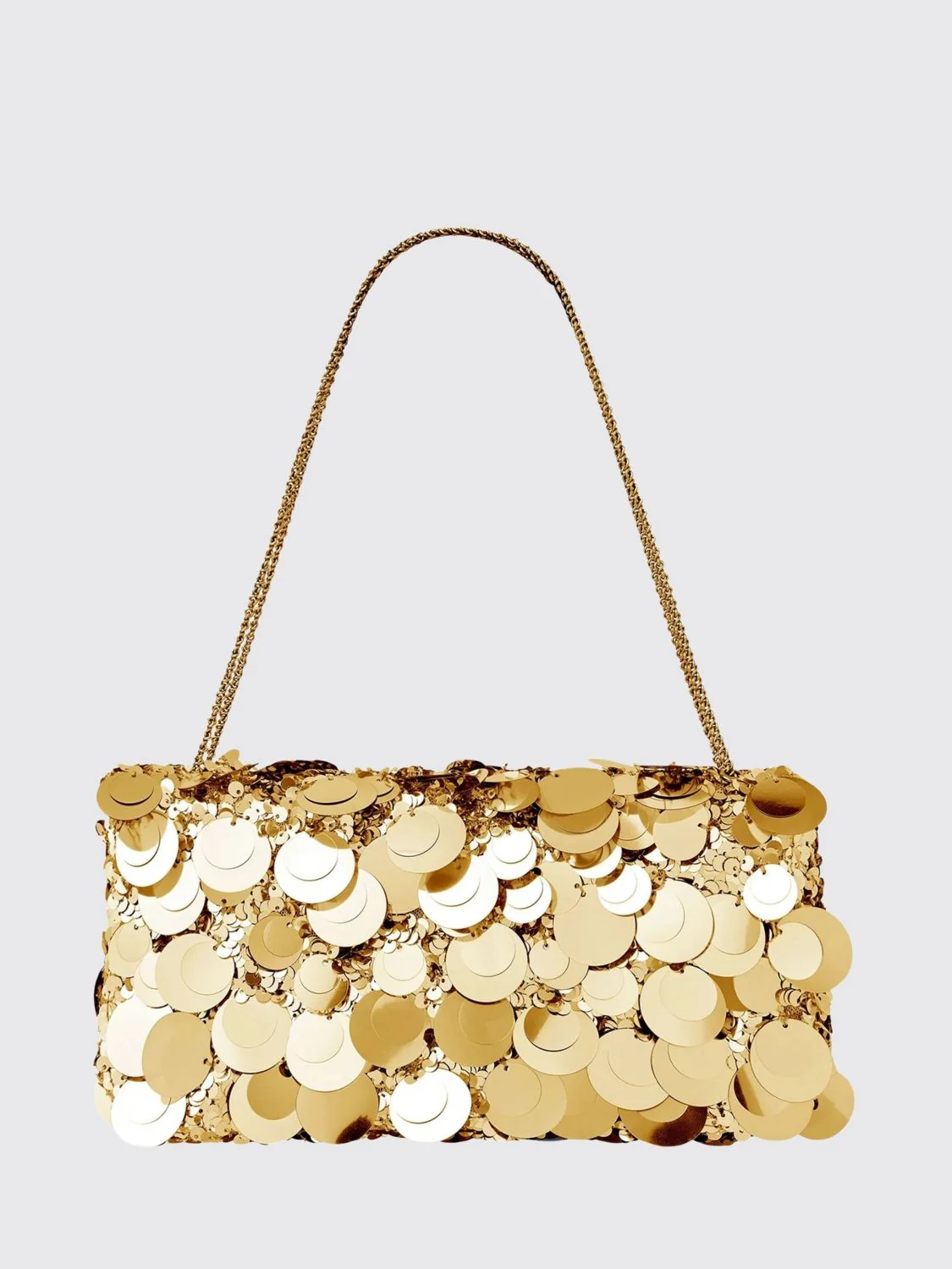 sparkle baguette sequin embroidered fabric bag