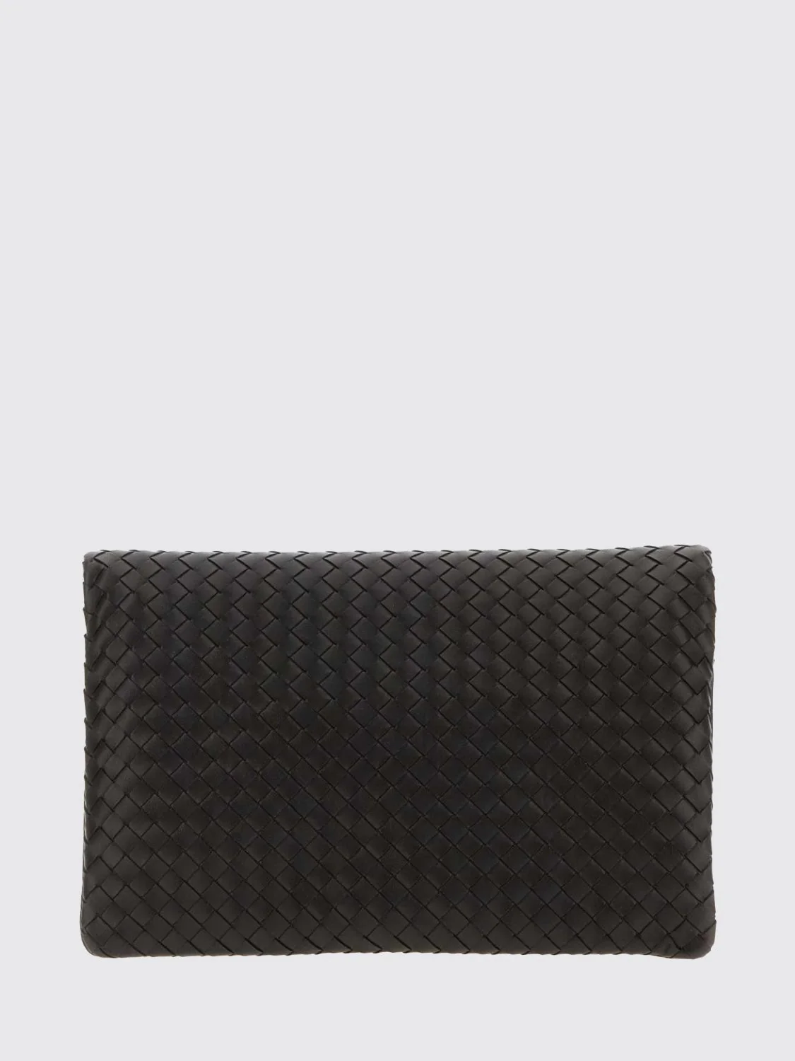 BOTTEGA VENETA OS giornale woven leather clutch