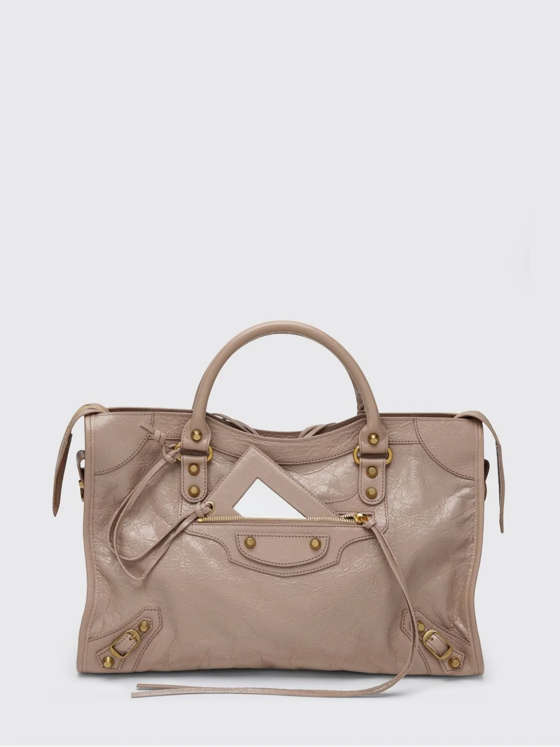 BALENCIAGA OS le city arena leather bag