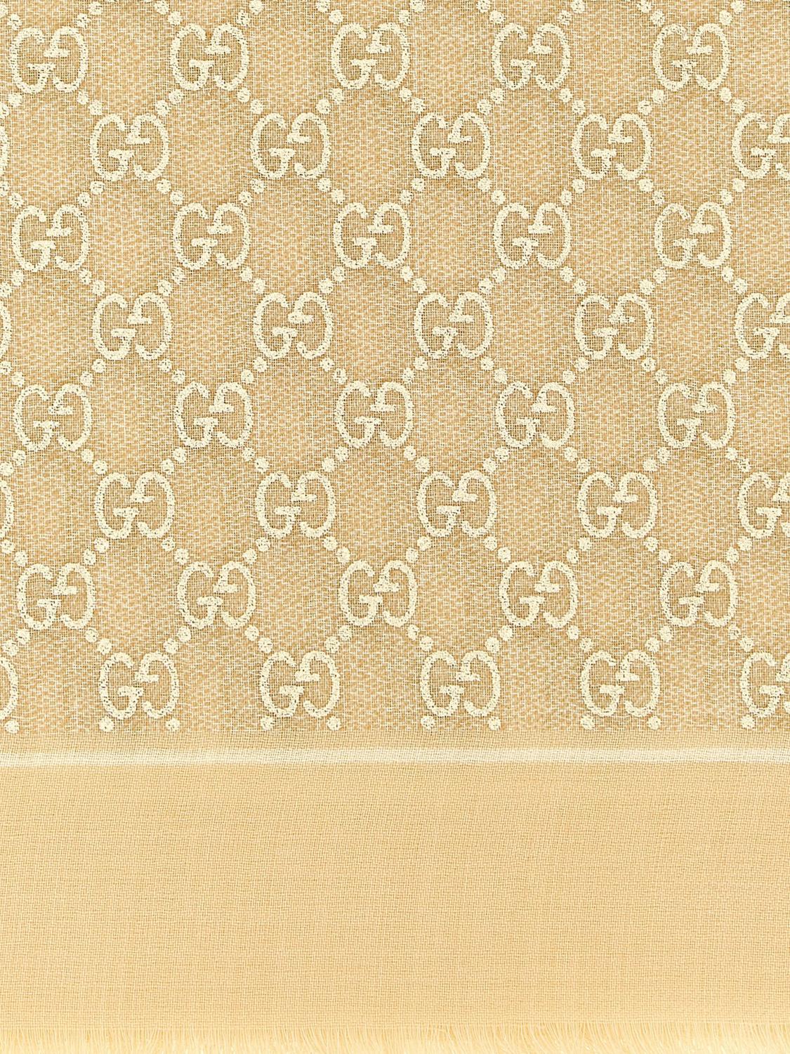 GUCCI OS gg monogram wool stole