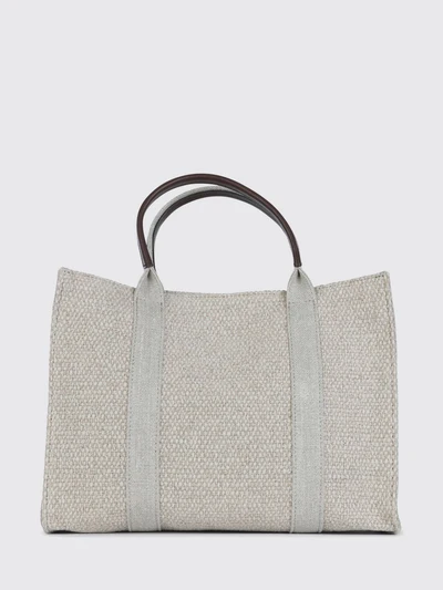 georgia canvas and leather top handle bag with magnetic closure