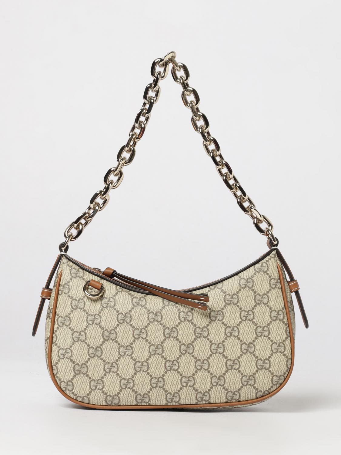 GUCCI OS small gg emblem striped gg supreme shoulder bag