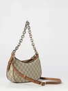 small gg emblem striped gg supreme shoulder bag