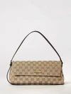 madison gg monogram jacquard shoulder bag with leather handle