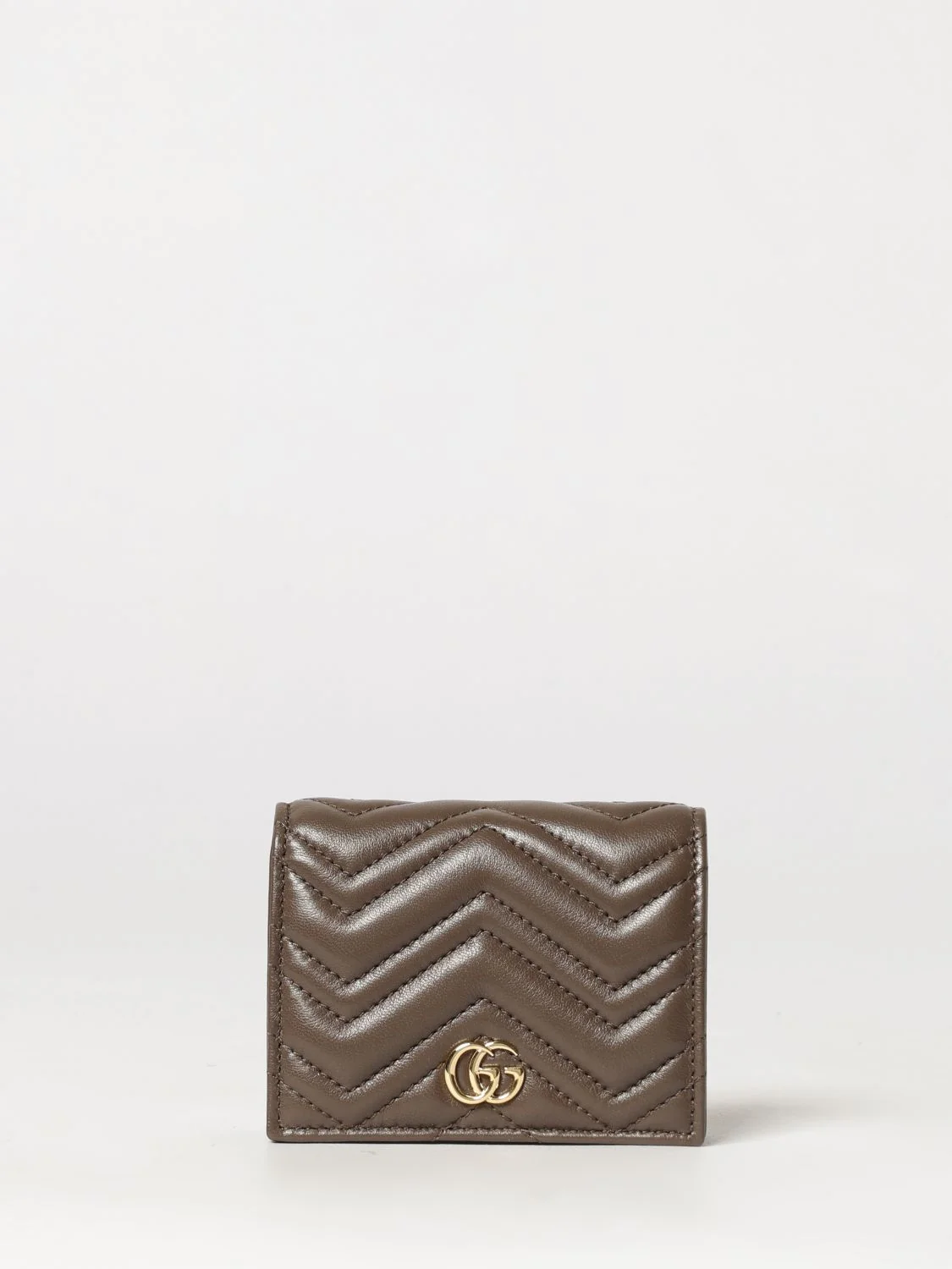 gg marmont bifold wallet in matelassé chevron nappa leather