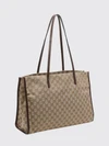 londra monogram jacquard shoulder bag with double leather handle