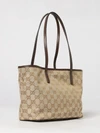 tribeca gg monogram jacquard fabric shoulder bag with double handles