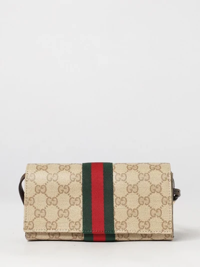 gg canvas mini top handle bag with web stripe