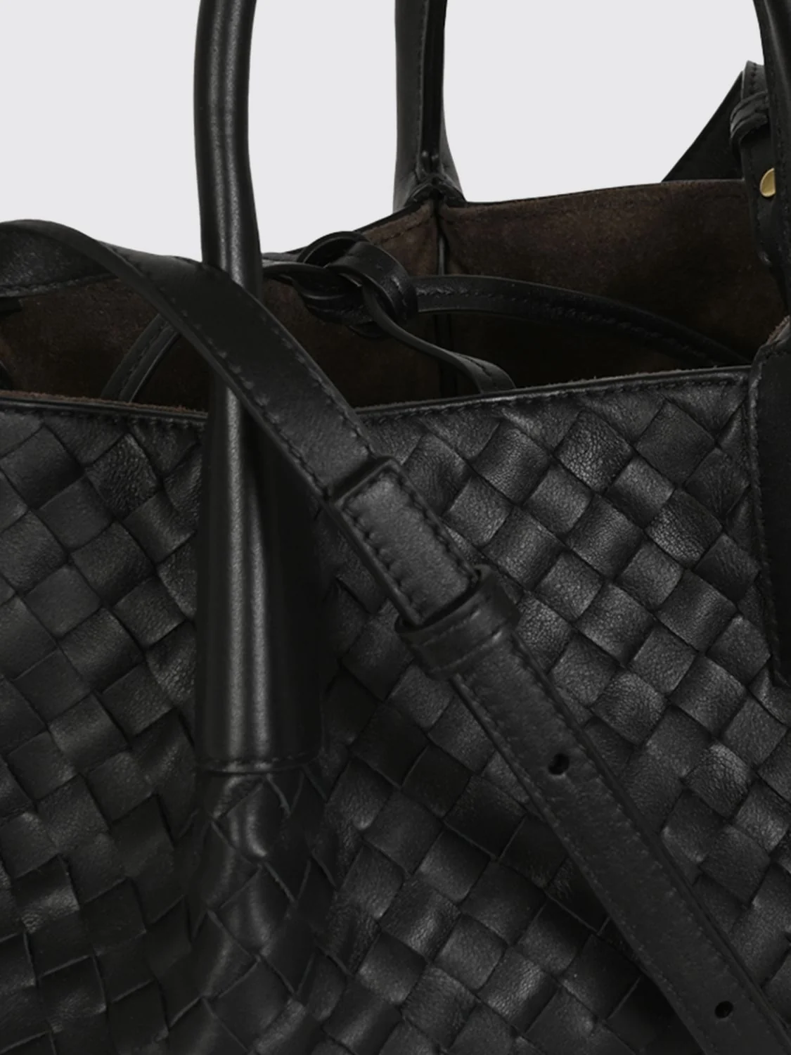 small pinacoteca handbag in intrecciato calfskin leather