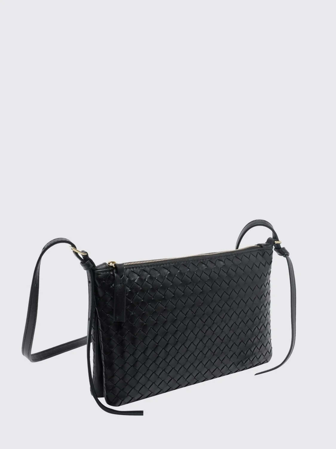 small woven nappa crossbody bag