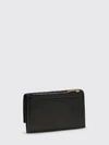 bifold zipped wallet in intrecciato lambskin leather