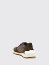 embroidered nylon and suede trainers with monili