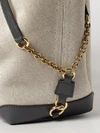 clover large cotton tote bag chloé with jacquard logo