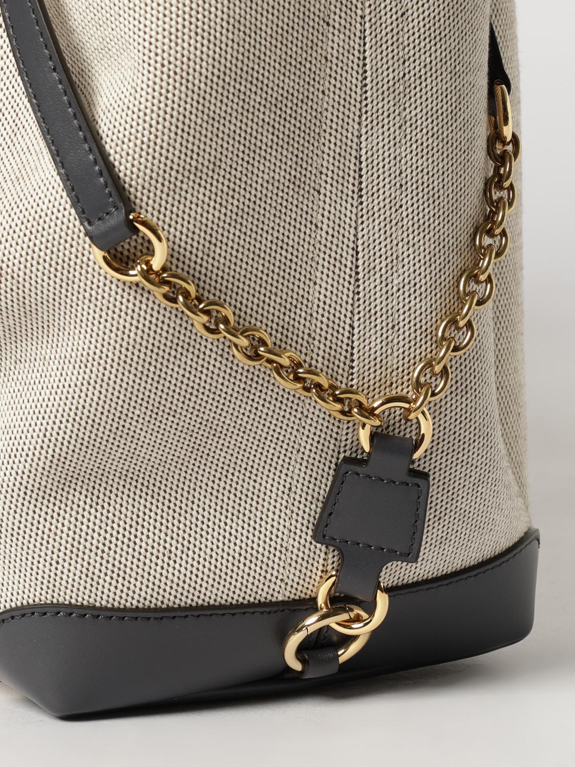 clover large cotton tote bag chloé with jacquard logo