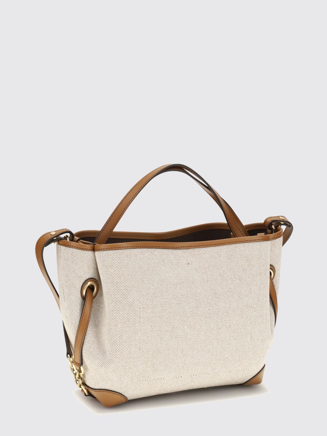 clover small canvas handbag chloé with jacquard logo