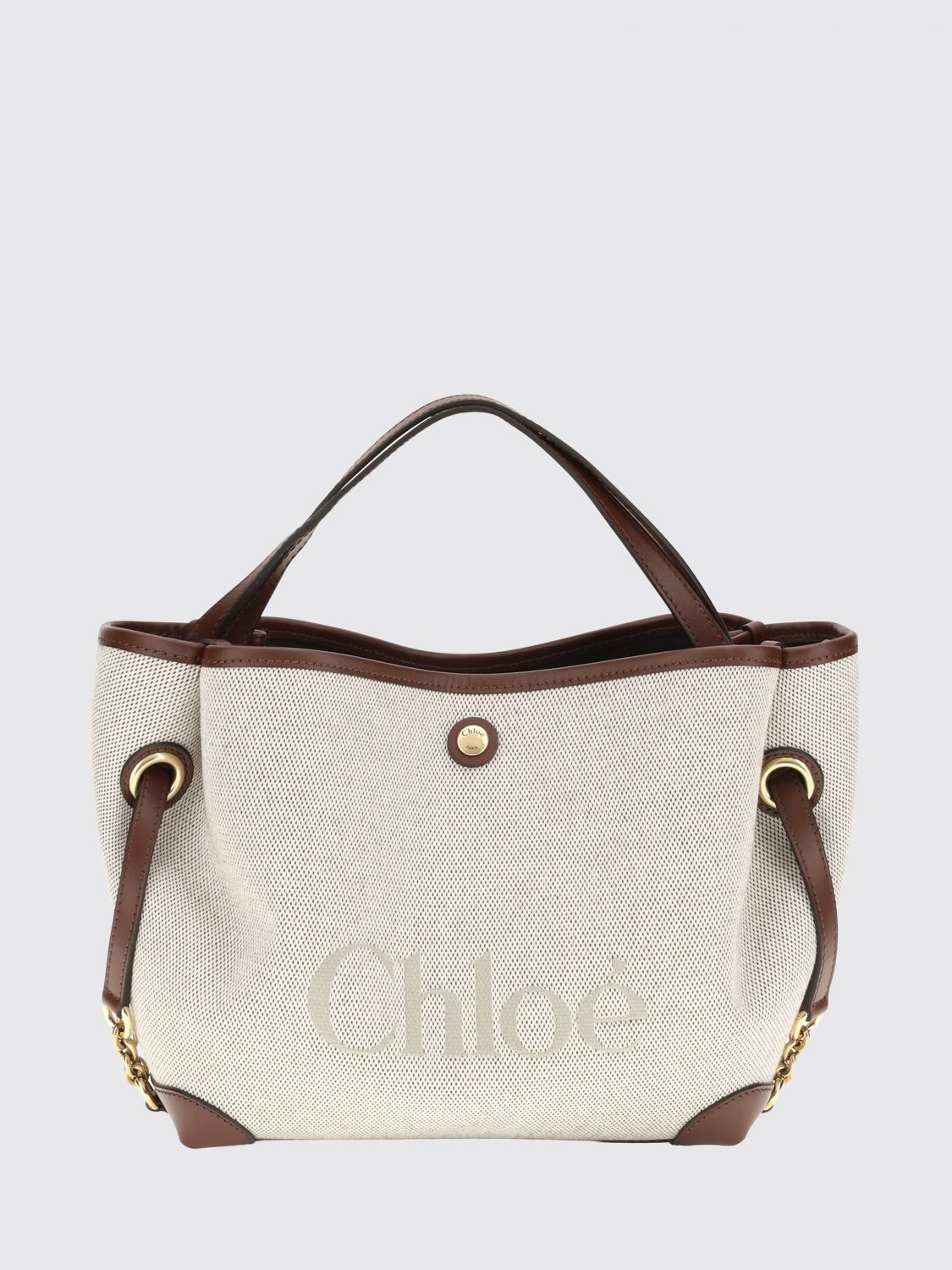 CHLOÉ OS clover small canvas handbag chloé with jacquard logo