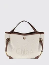 clover small canvas handbag chloé with jacquard logo