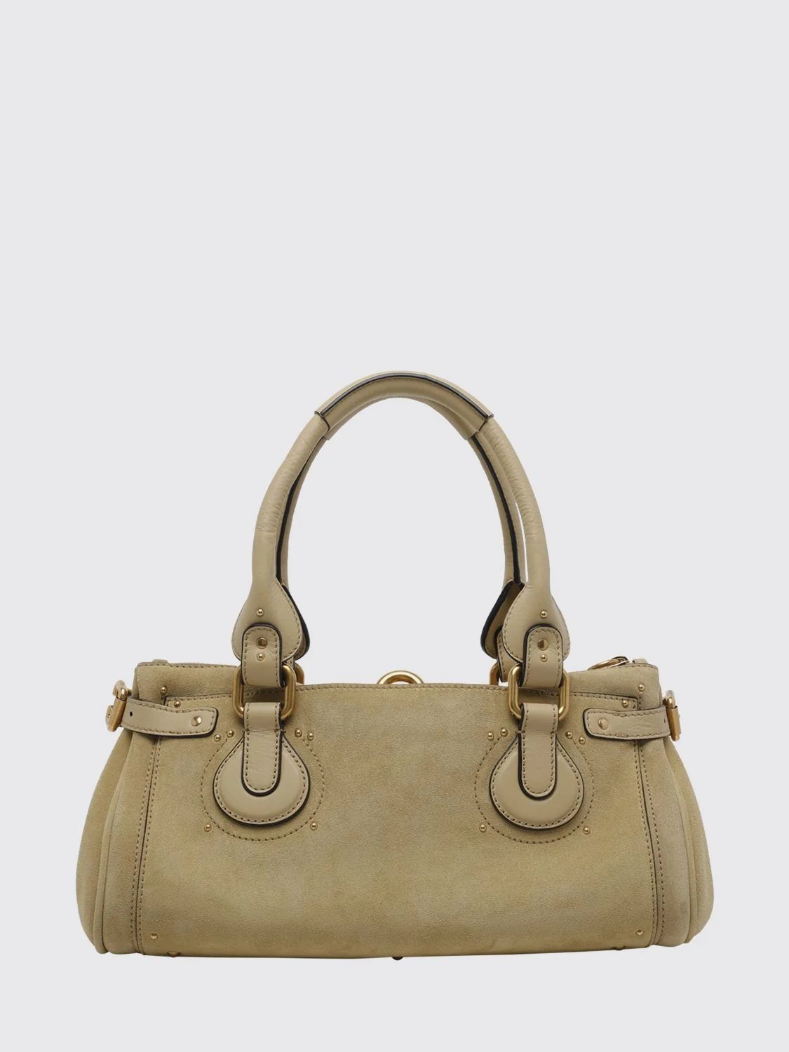 CHLOÉ OS paddington suede calfskin handbag chloé with padlock
