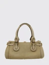 paddington suede calfskin handbag chloé with padlock