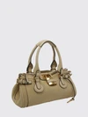 paddington suede calfskin handbag chloé with padlock