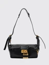 paddington grained calfskin shoulder bag chloé with padlock