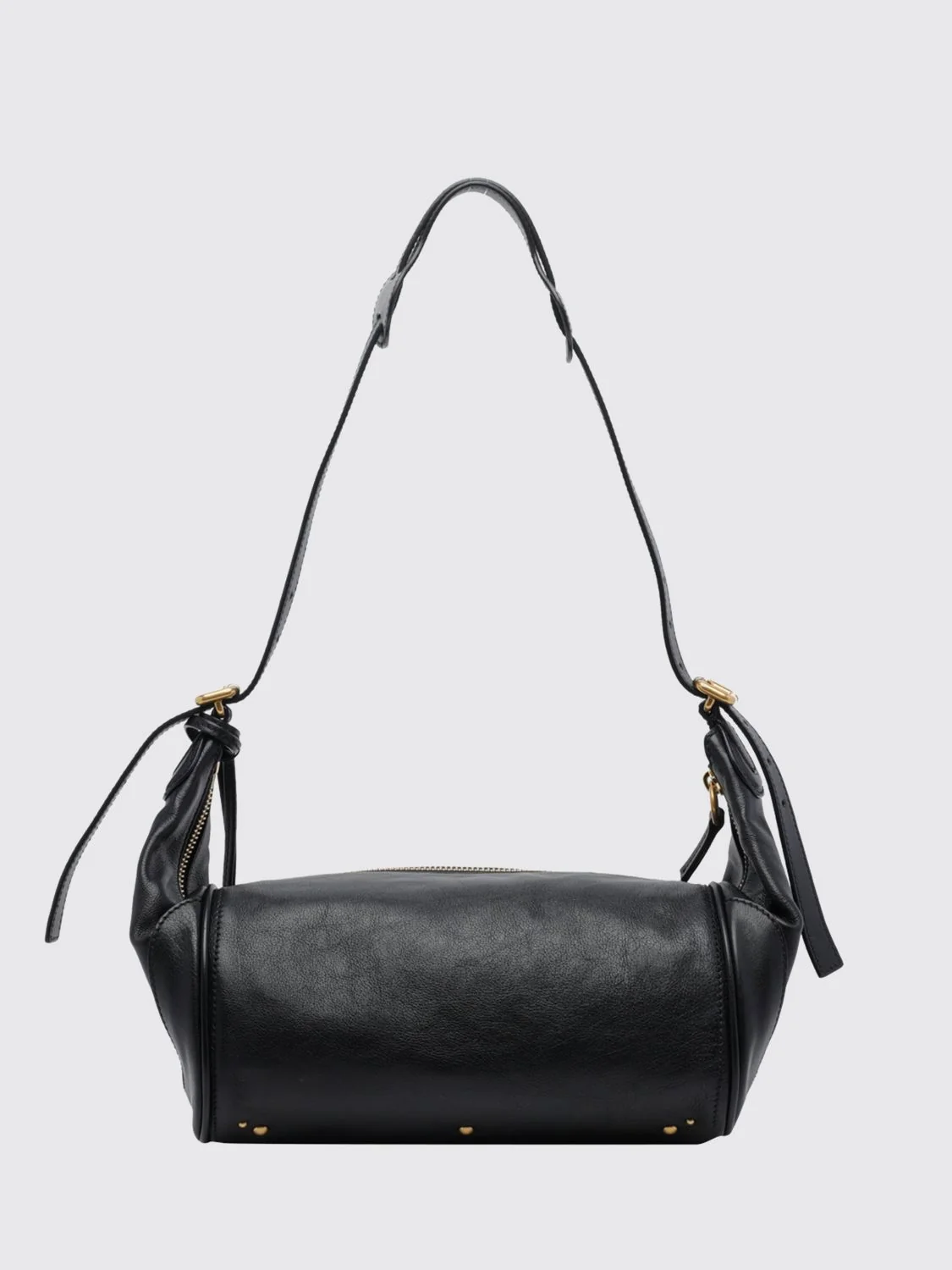 paddington grained calfskin shoulder bag chloé with padlock