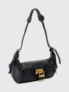 paddington grained calfskin shoulder bag chloé with padlock