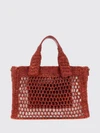 summer banana handbag chloé in raffia with embroidered logo and shoulder strap