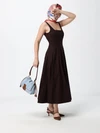 mamma baguette ff monogram jacquard denim shoulder bag
