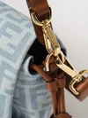 mamma baguette ff monogram jacquard denim shoulder bag