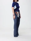 mini baguette bag in ff monogram denim with removable strap