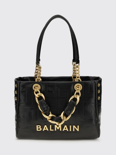 1945 soft calfskin leather tote with pb labyrinth monogram