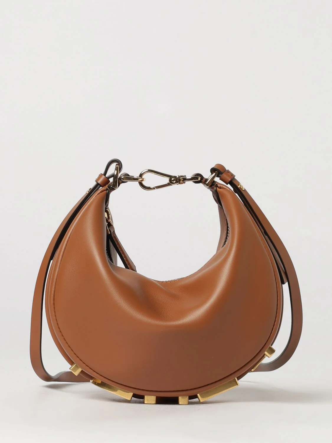 fendigraphy mini bag in calfskin with logo lettering