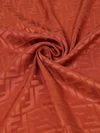 silk scarf with jacquard ff monogram and fringed edges