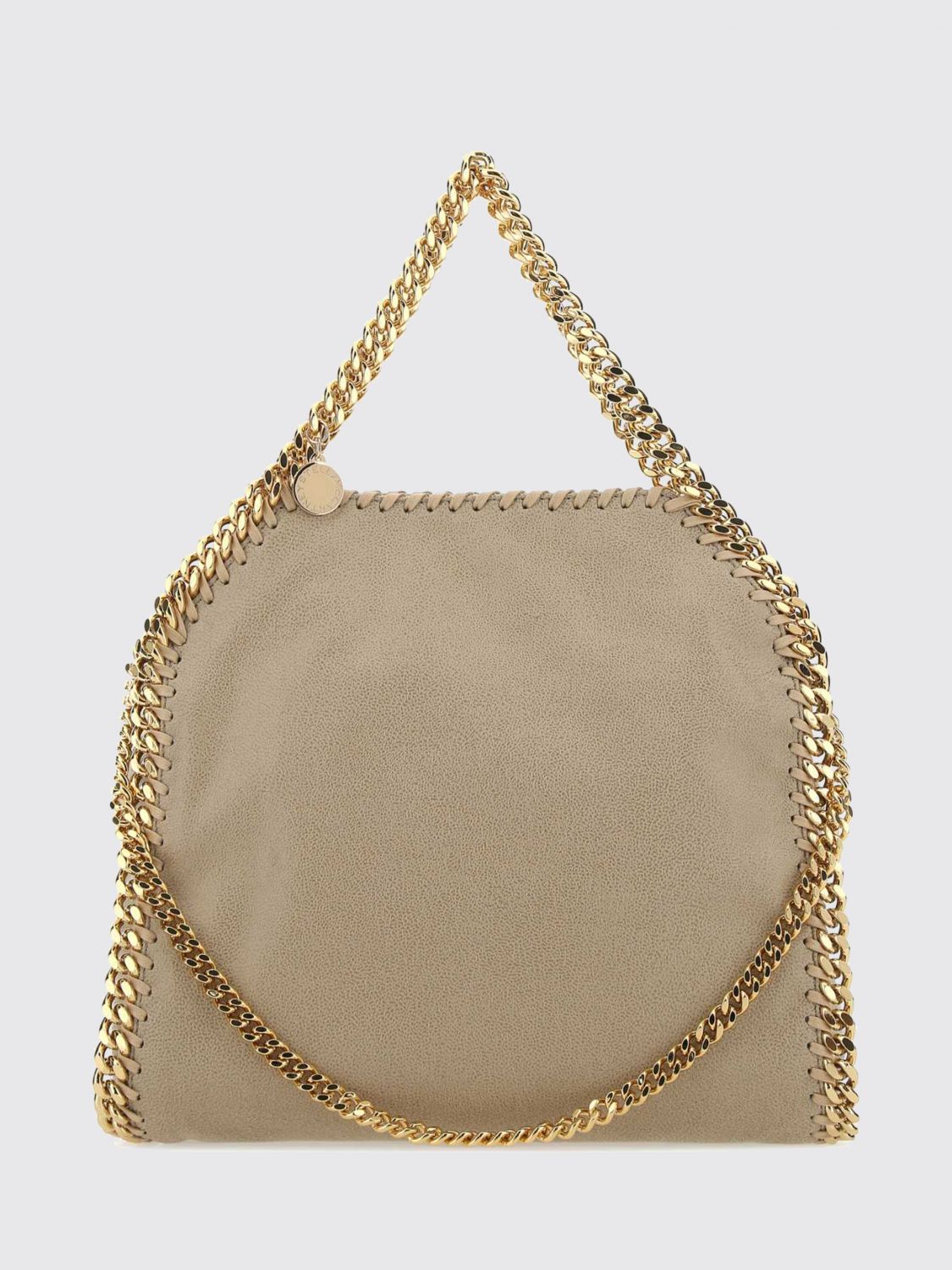 STELLA MCCARTNEY OS small falabella handbag with chain edging