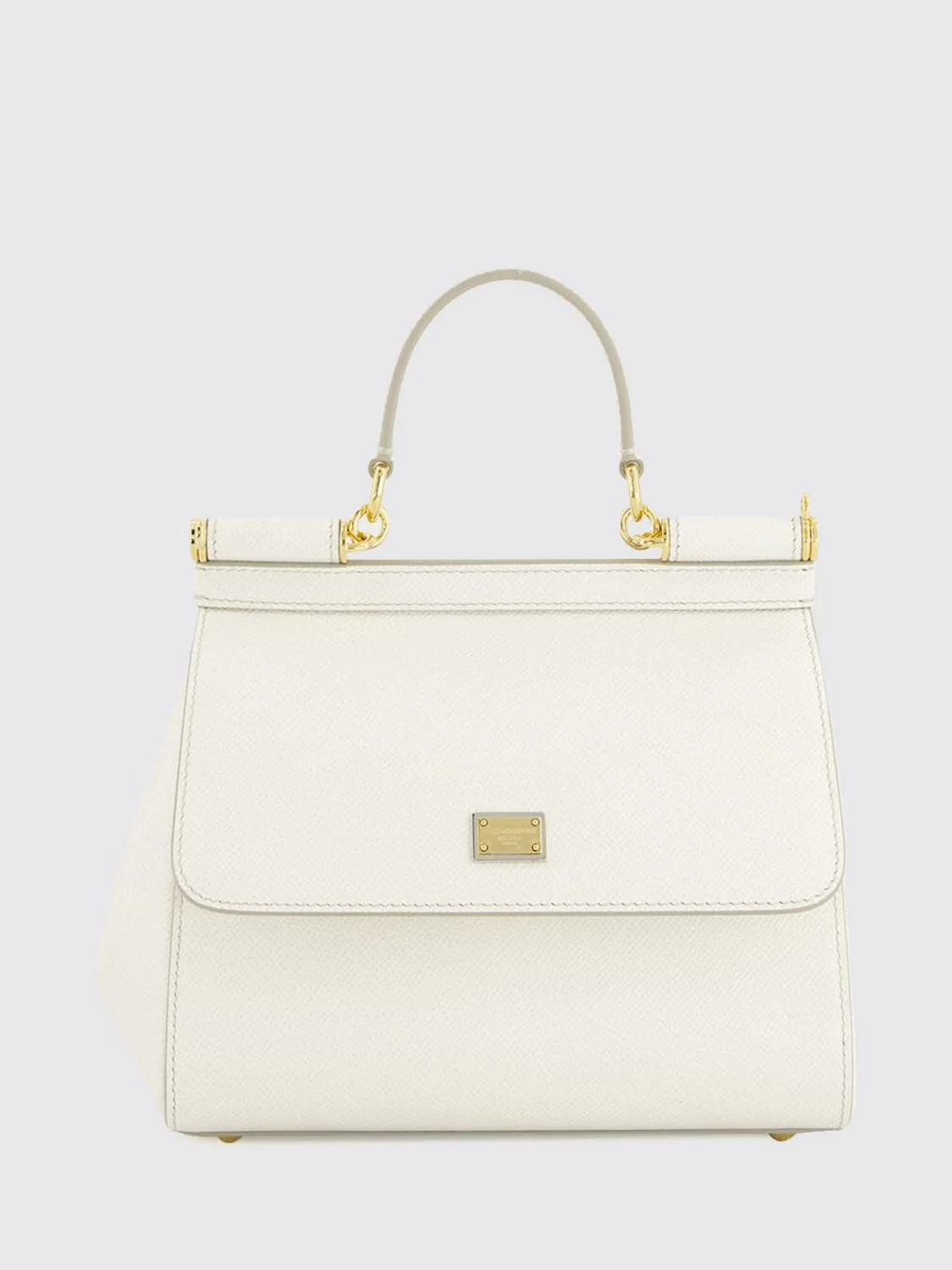 DOLCE amp; GABBANA OS sicily mini handbag in grained calfskin leather