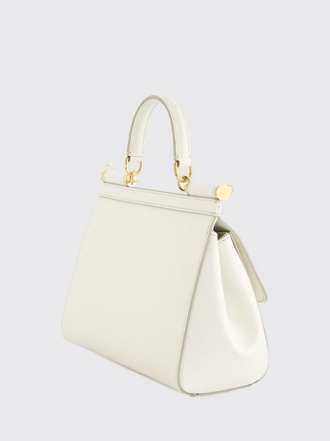 sicily mini handbag in grained calfskin leather