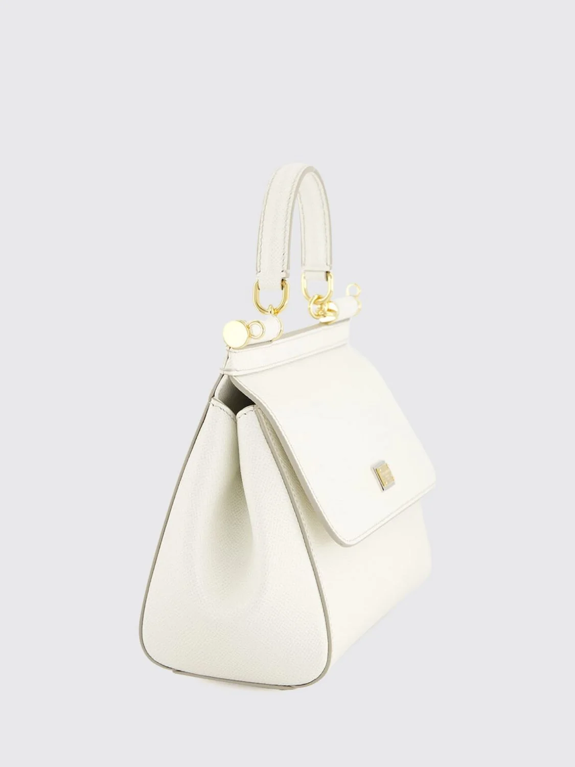 sicily mini handbag in grained calfskin leather