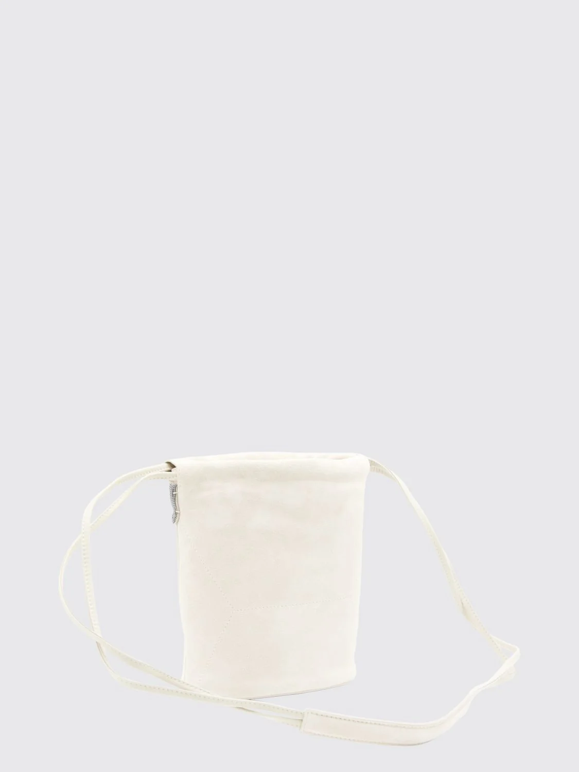 BRUNELLO CUCINELLI OS small suede bucket bag with monili embellishment