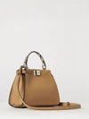 peekaboo mini handbag in hammered calfskin leather