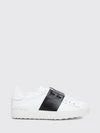 bicolour open smooth calfskin trainers
