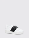 bicolour open smooth calfskin trainers